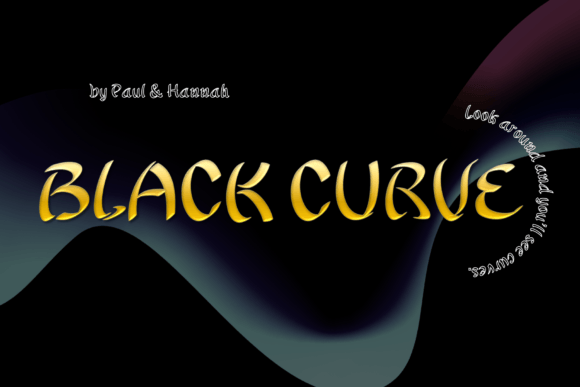 Black Curve Font for Professional Branding