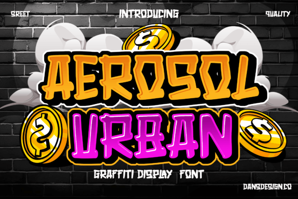 Building Retro-Brands with Aerosol Urban Display Font