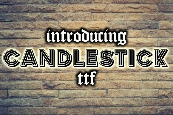 Candlestick Font for Creative Makers