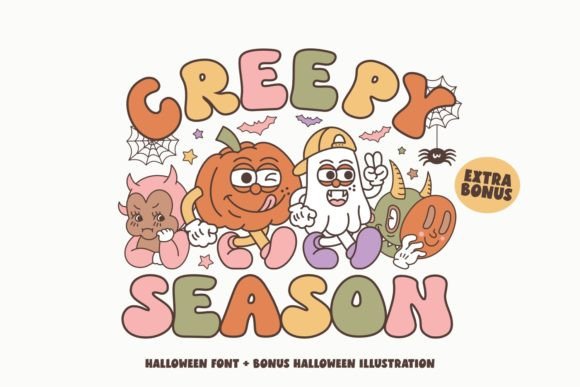 Creepy Season: A Retro Halloween Typeface for Editorial Design
