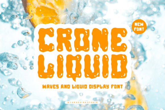 Crone Liquid Font for Creative Projects