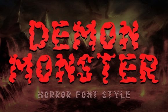 Demon Monster Font for Editorial Design