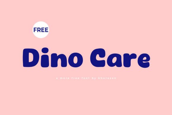 Dino Care: A Modern Cute Display Font for Makers