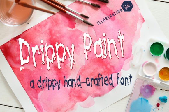 Drippy Paint Font for Creative Brands