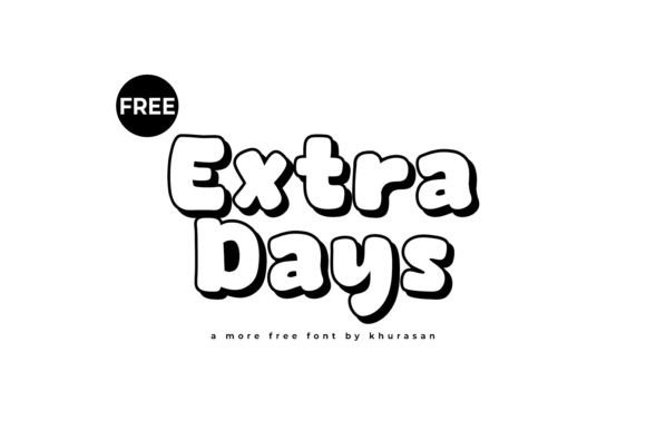 Extra Days: A Modern Display Font for Editorial Design