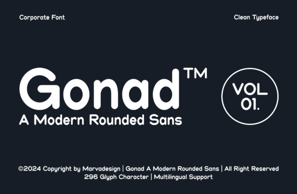 Gonad: The Round Display Font for Modern Branding