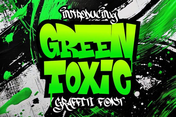Green Toxic Font for Bold Campaigns