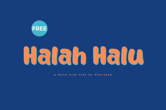 Halah Halu: A Modern Cute Display Font for Editorial Design