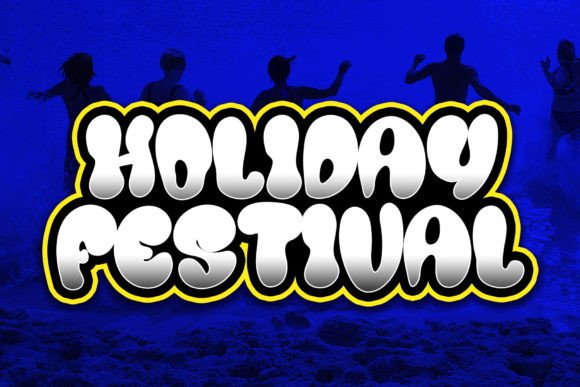 Holiday Festival Font for Business