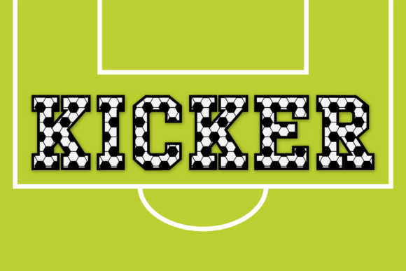 Kicker: The Bold Soccer Font for Sports Crafts