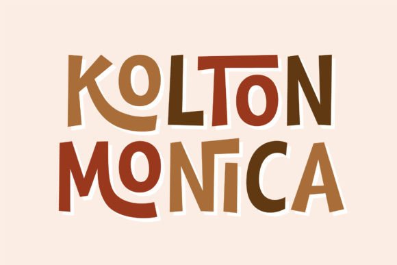 Kolton Monica Font for Playful Design