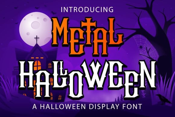 Metal Halloween Font for Spooky Branding