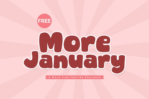 More January: The Modern Cute Display Font for Crafters