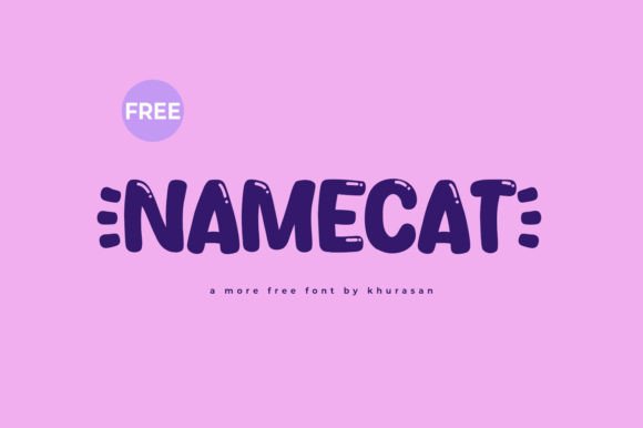 Namecat: A Modern Display Font for Makers and Designers