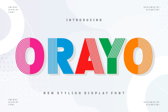 Orayo: A Modern Display Font for Business