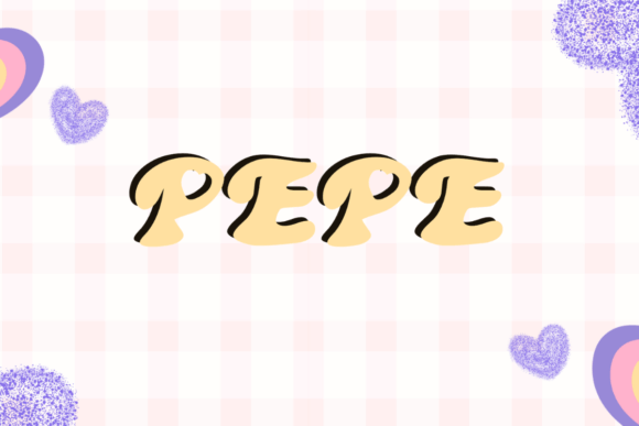 Pepe Font: A Cute Display for Creative Projects