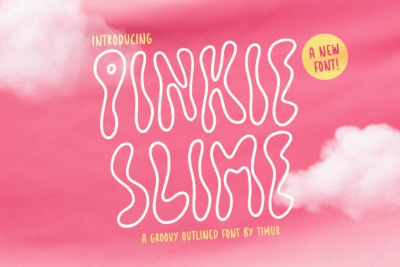 Pinkie Slime Font for Web Design