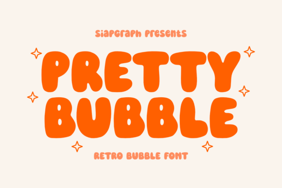 Pretty Bubble Font: A Retro Display for Fun Designs