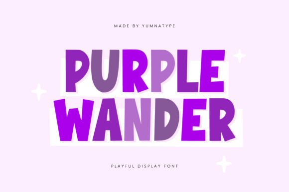 Purple Wander Font for Bold Branding
