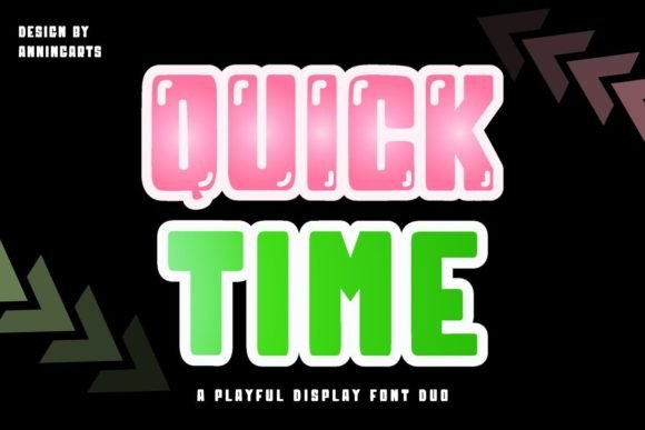 Quick Time Font for Business Branding