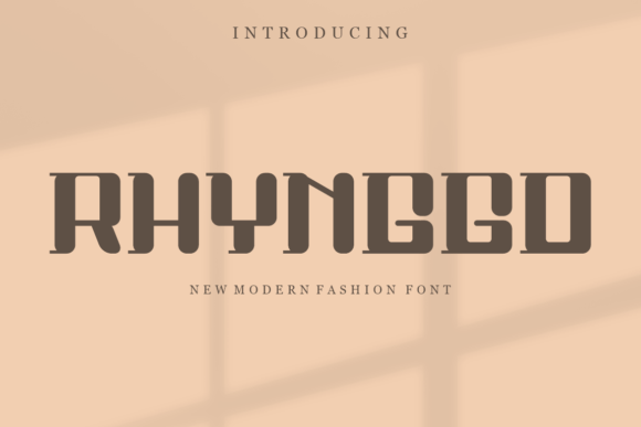 Rhynggo: Bold Display Font for Creative Projects