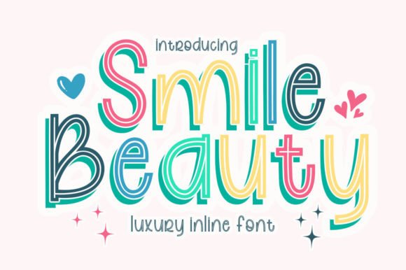 Smile Beauty: The Inline Display Font for Bold Campaigns