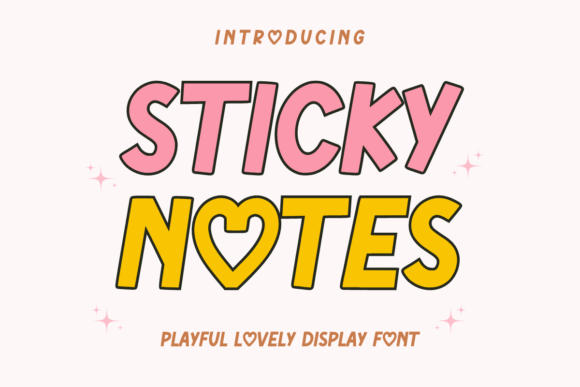 Sticky Notes Font for Creative Brands