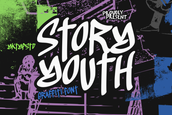 Storyyouth: A Vibrant Graffiti Display Font for Bold Brands