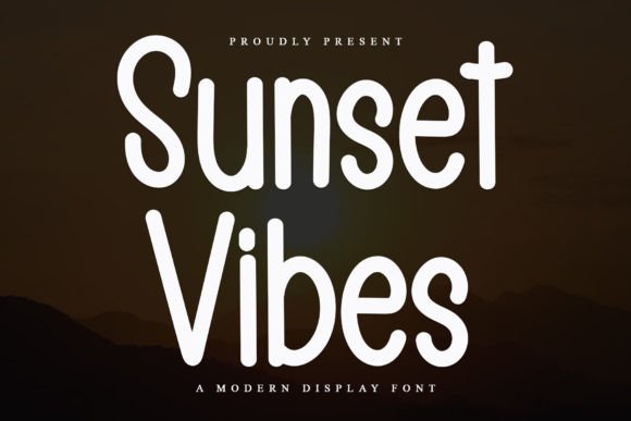 Sunset Vibes: The Elegant Display Font for Modern Web Design