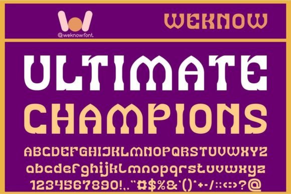Ultimate Champions Font Review