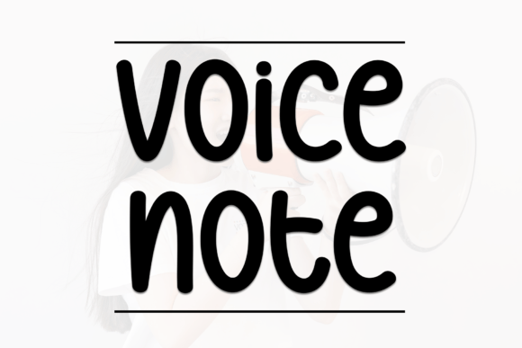 Voice Note Font for Creative Projects